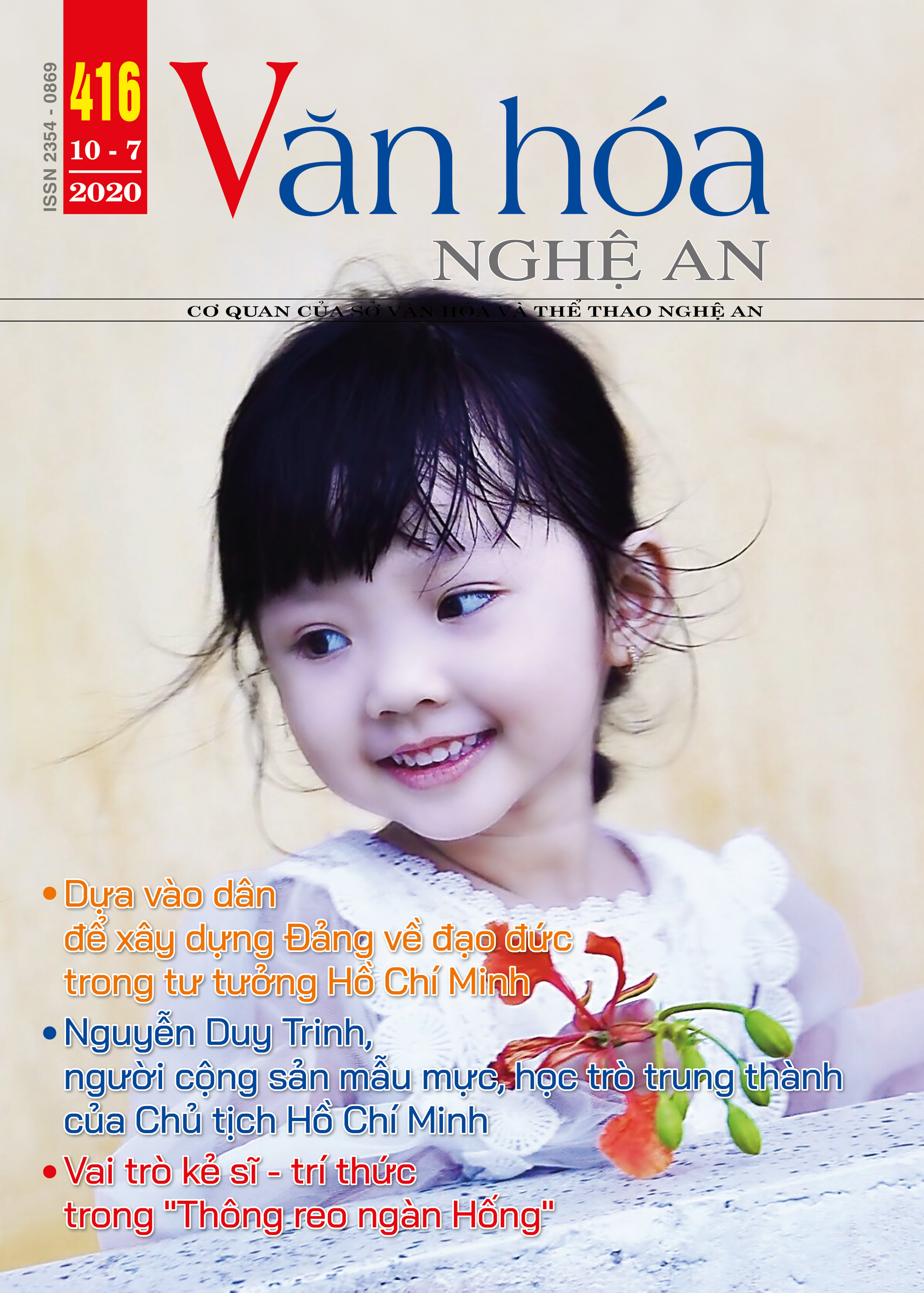 TẠP CHÍ VĂN HÓA NGHỆ AN -  MỤC LỤC SỐ 416 NĂM 2020